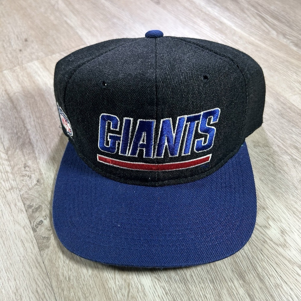 VTG‎ Sports Specialties New York Giants Hat Snapback NFL Black Script Wool Cap